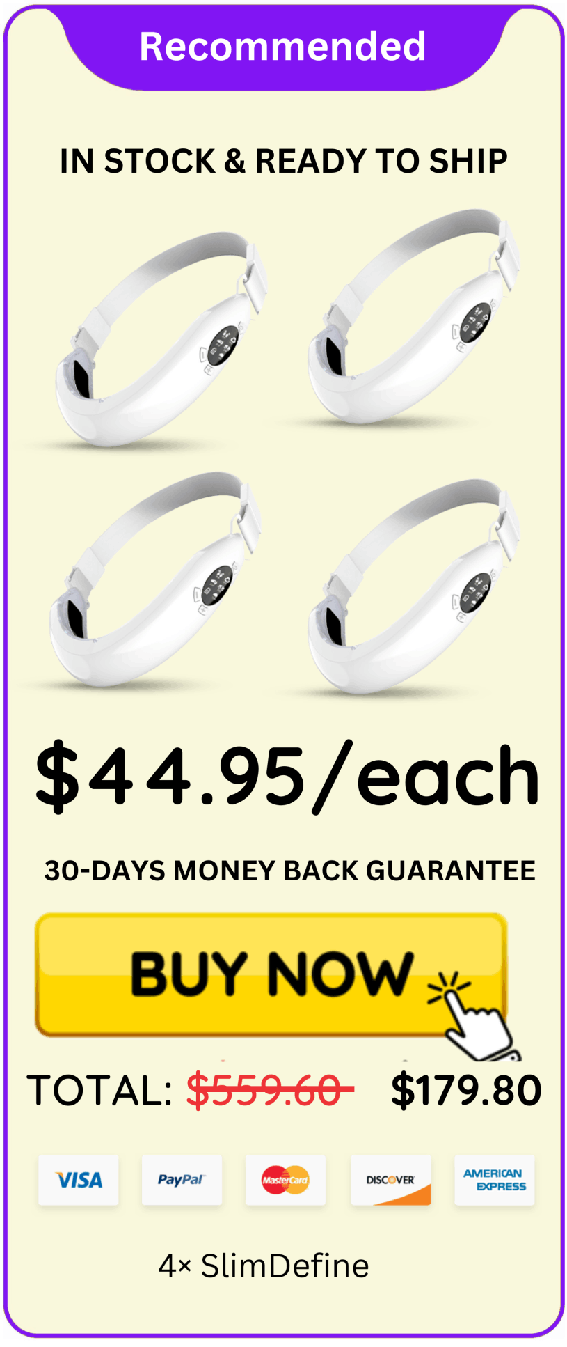 Slim Define offer price