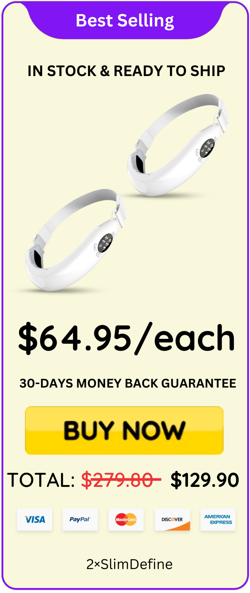 Slim Define offer price